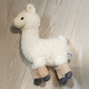 White and Tan Llama Plush Toy